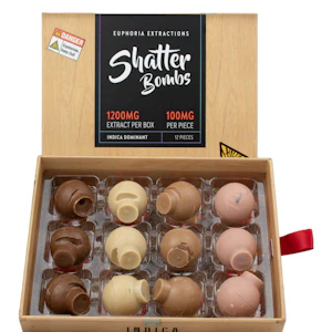 Euphoria Extracts - Indica Shatter Bombs - 1200mg - Euphoria Extracts
