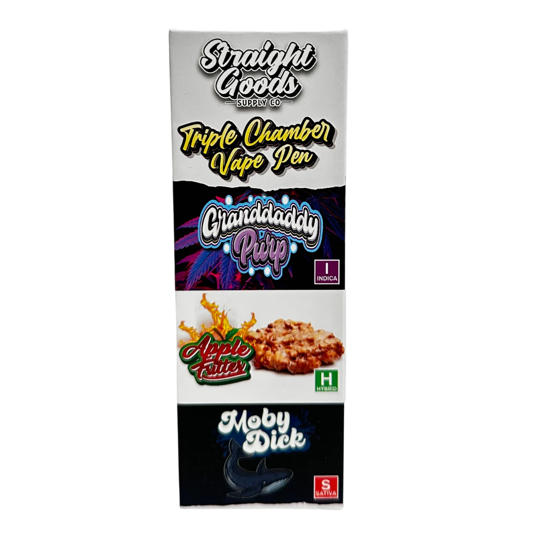 Straight Goods - Granddaddy Purple + Apple Fritter + Moby Dick Vape Pen - 9g - Straight Goods Main Image