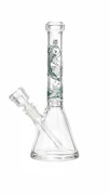 10” Koi carp teal beaker bong - Milkyway