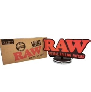RAW - Acrylic LED Light Sign - Raw
