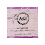 1:1 Sweetgrass Bath Bomb - 100mg - Aki Wellness