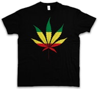 RASTA LEAF - (Black - Large)