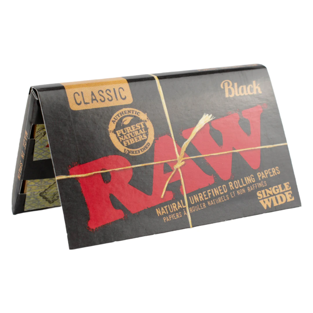 RAW - Black - Single Wide (Double) - RAW Papers Main Image