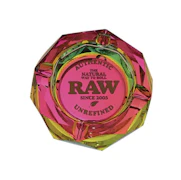 Rainbow - Glass Ashtray - Raw