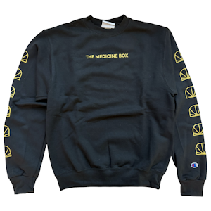 The Medicine Box - Black Crew Neck Champion - Large - MDBX Apparel