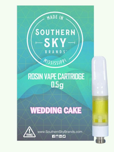 Southern Sky Brands - Wedding Cake - Live Rosin 0.5g Vape