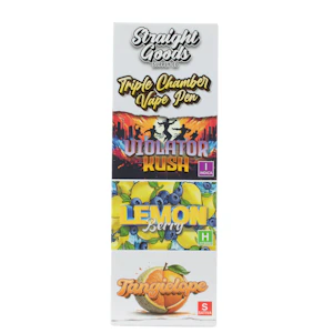 Straight Goods - Violator Kush + Lemon Berry + Tangielope Vape Pen - 9g - Straight Goods