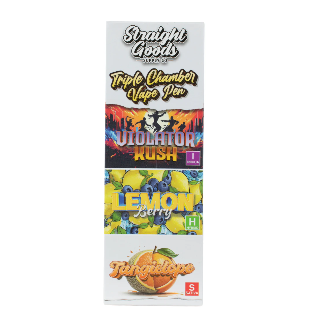 Straight Goods - Violator Kush + Lemon Berry + Tangielope Vape Pen - 9g - Straight Goods Main Image