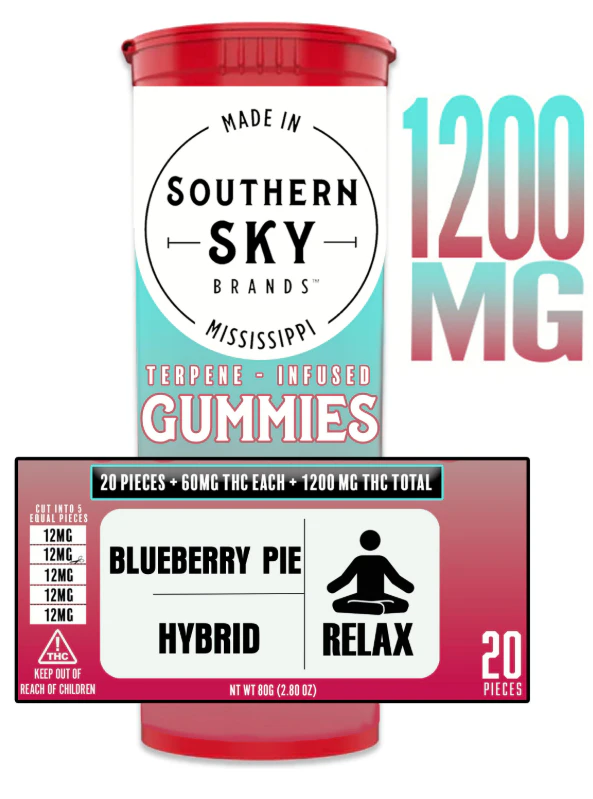 Southern Sky Brands - Blueberry Pie Gummies - 1200mg Main Image