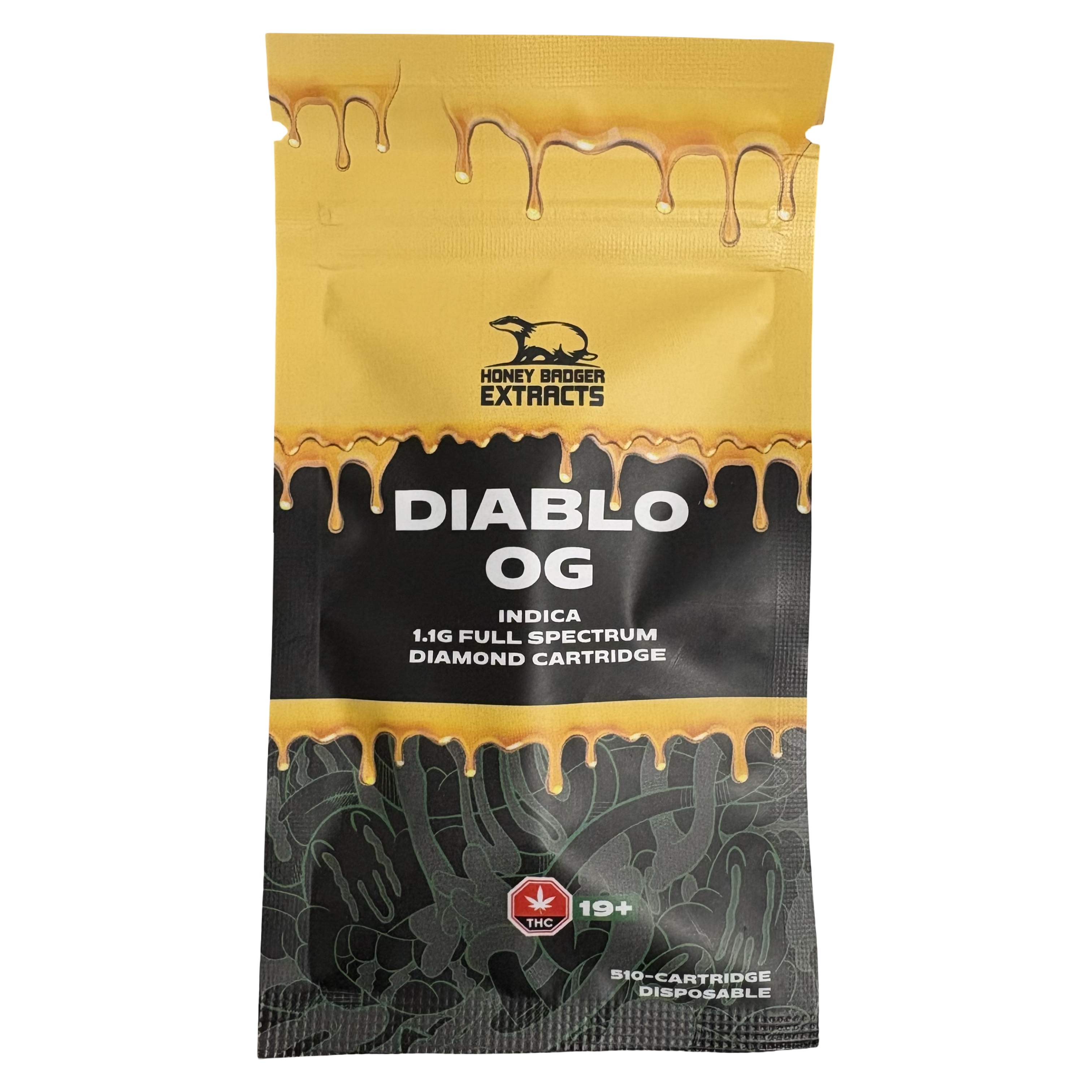 Diablo OG Diamond Vape Cartridge - 1.1g - Honey Badger