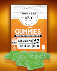 Southern Sky Brands - Key Lime Pie Ole Bliss Live Rosin 300mg Gummies