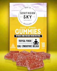Southern Sky Brands - Tropical Punch Cali Zmoothie Rosin 100mg Gummies
