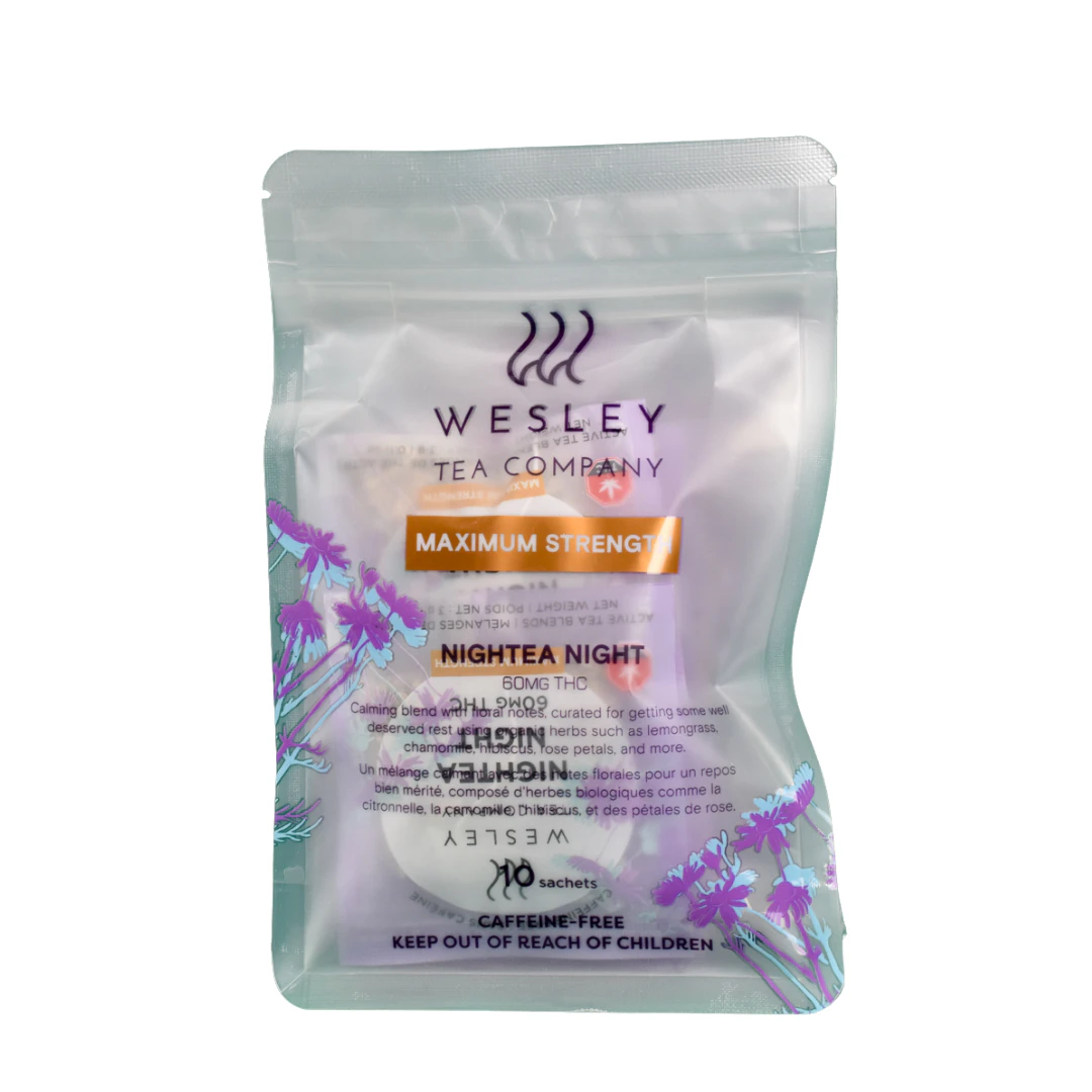 Wesley Tea Co. - THC Nightea Night 10x60mg - Wesley Tea Co. Main Image
