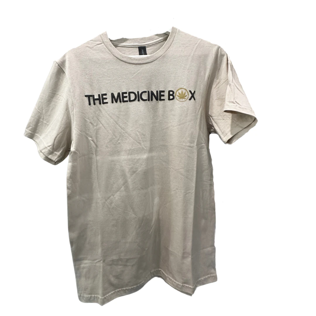 The Medicine Box - T-shirt Beige - Black Logo - XL Main Image