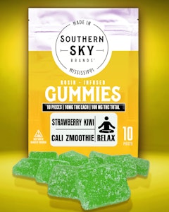 Southern Sky Brands - Strawberry Kiwi Cali Zmoothie Rosin 100mg Gummies