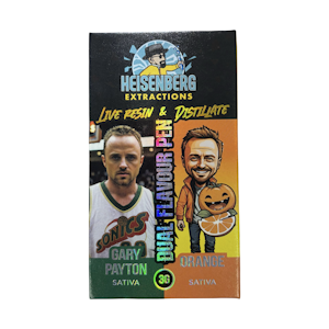 Heisenberg - Gary Payton + Orange - 3g (1.5g Live Resin + 1.5g Distillate) - Heisenberg Dual Chamber