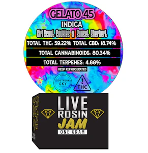 Southern Sky Brands - Gelato 45 Live Rosin Jam Jar 1g