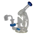 6'' Dual Glass Rig w/ Banger - Blue - Arsenal