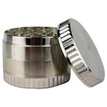 63mm 4 Stage Grinder With Grip - Silver