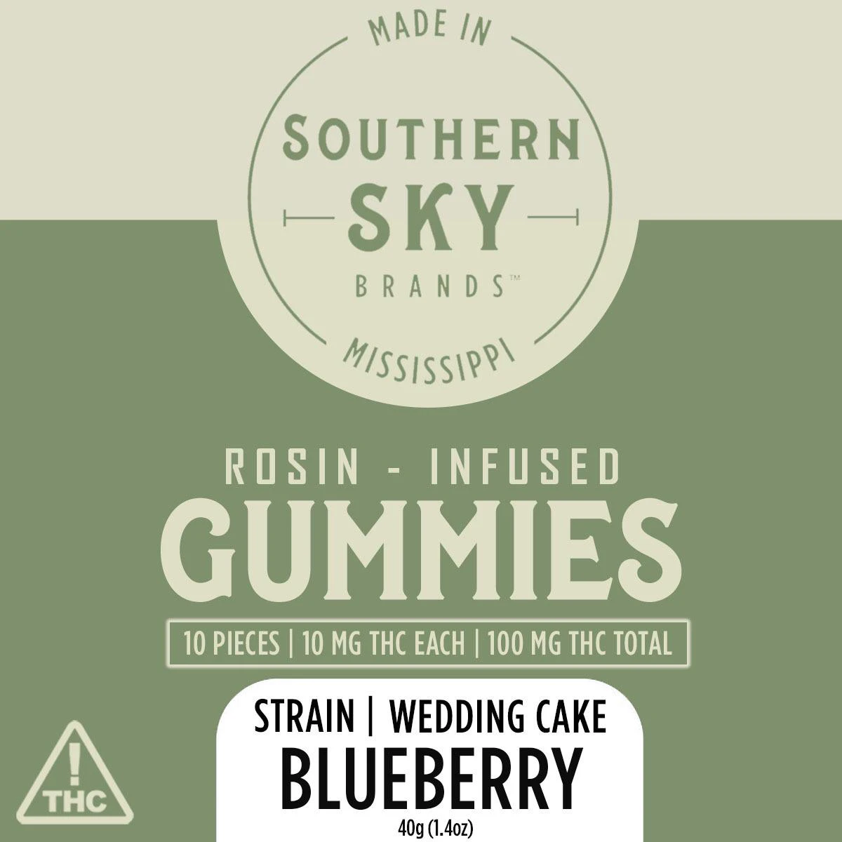 Southern Sky Brands - Blueberry Wedding Cake Rosin Gummies 100mg Main Image