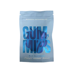 Euphoria Psychedelics - Blue Raspberry Gummies - 1000mg - Euphoria Psychedelics