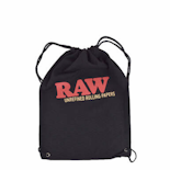 Drawstring Bag - Black - Raw