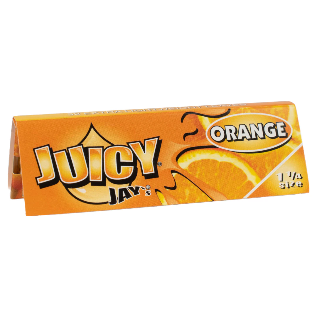 Juicy Jay's Rolling Papers - Orange - 1¼ - Juicy Jay's Papers Main Image