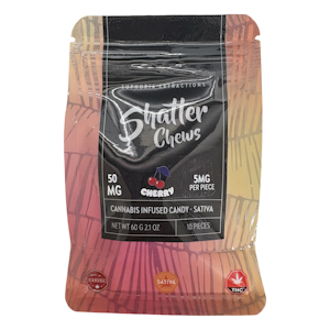 Euphoria Extracts - Cherry Shatter Chews -Sativa - 50mg - Euphoria Exctracts
