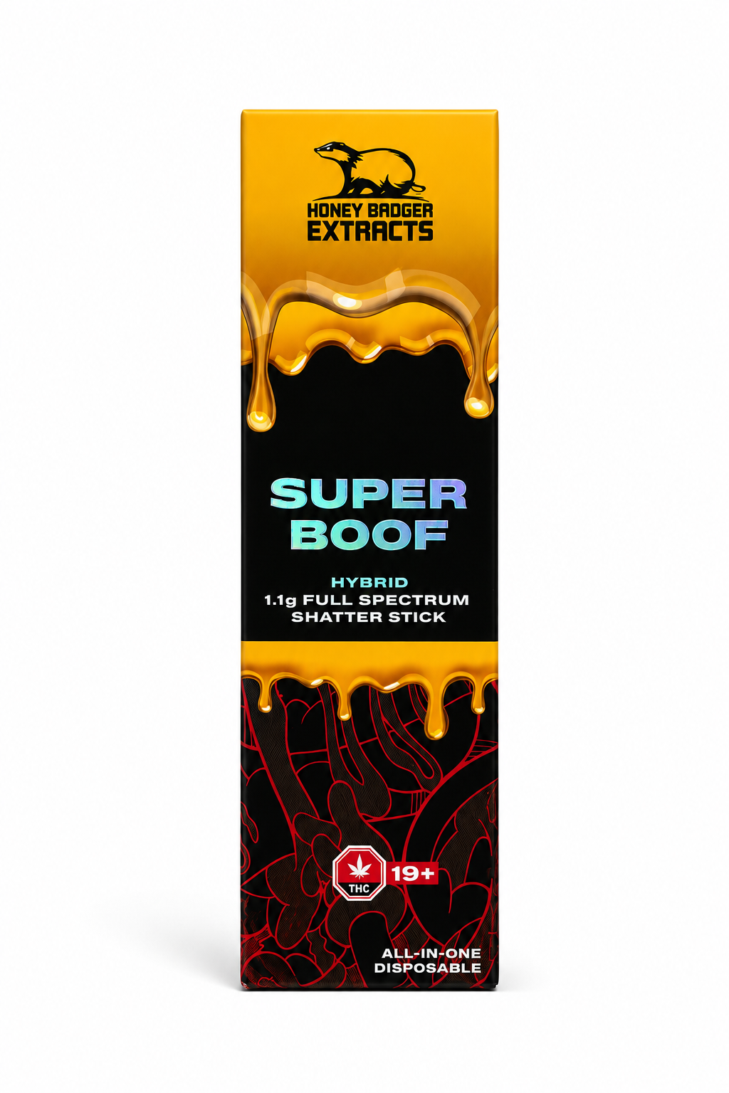 Super Boof Vape Pen - 1.1g - Honey Badger