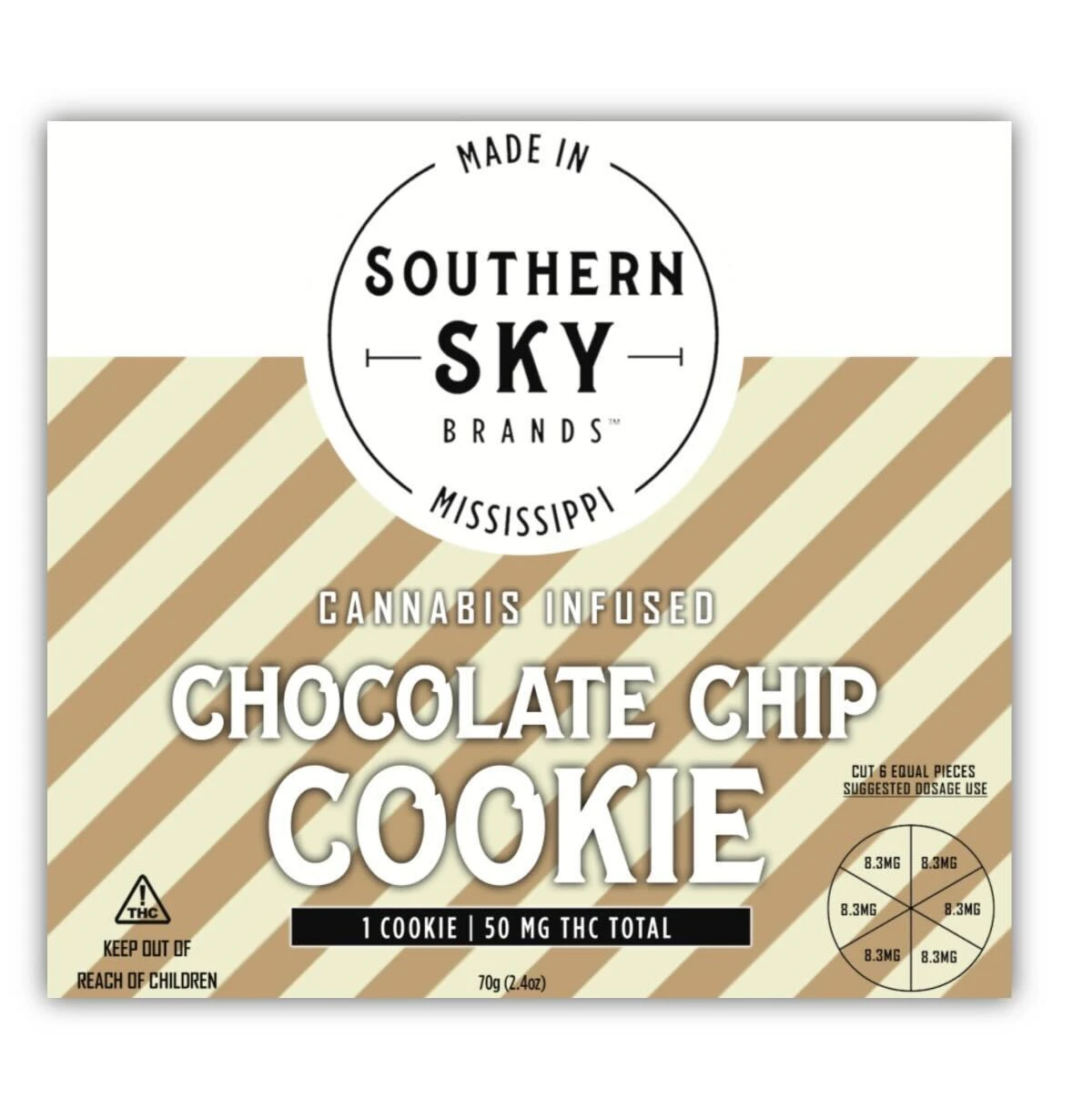Southern Sky Brands - Chocolate Chip Cookie 50 mg - Baked Sale Main Image