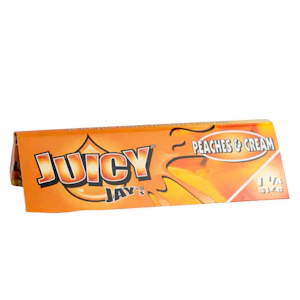 Juicy Jay's Rolling Papers - Peaches 'n' Cream - 1¼ - Juicy Jay's Papers