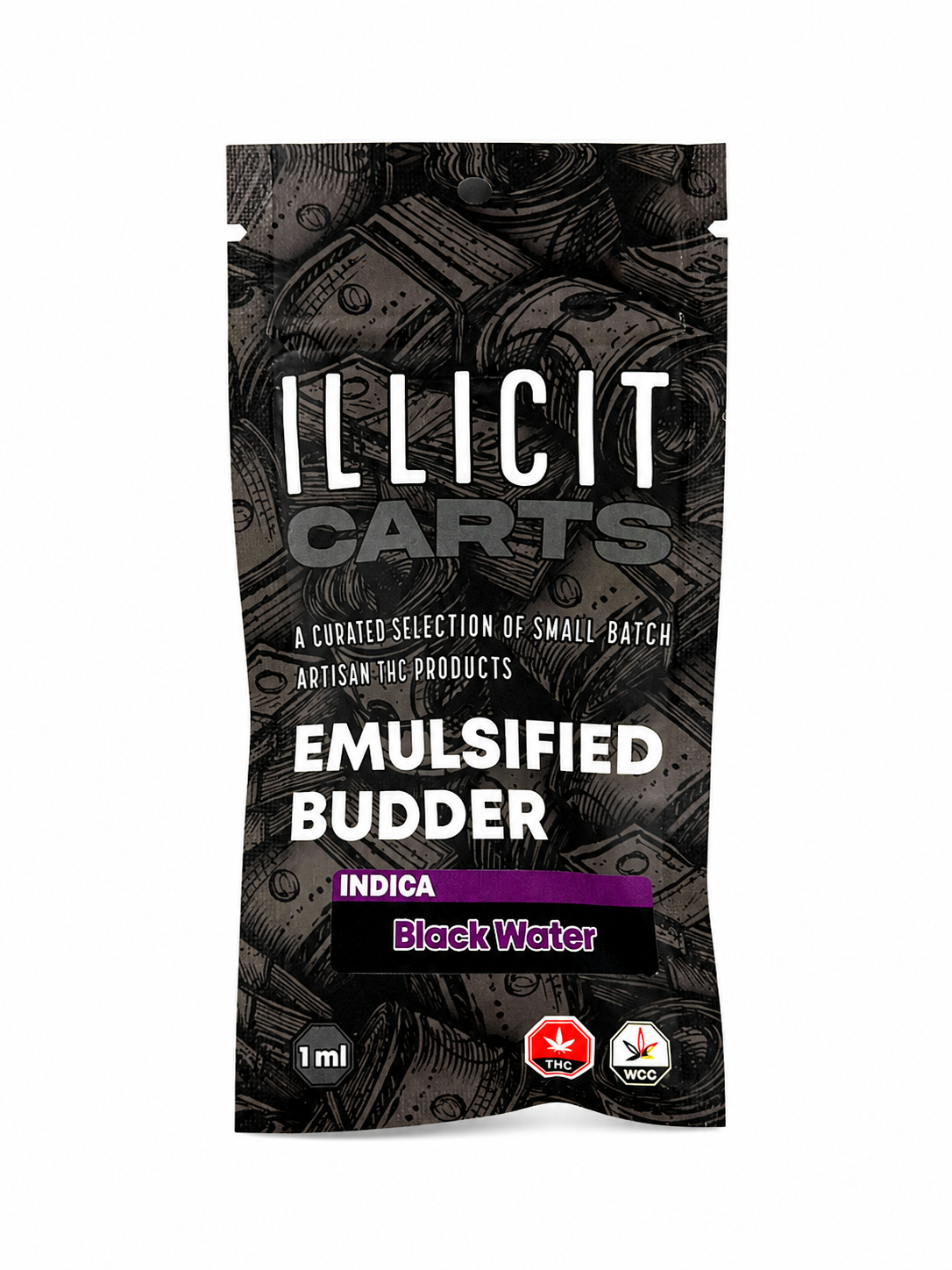 Black Water Emulsifed Budder - Indica - 1g - Illicit.