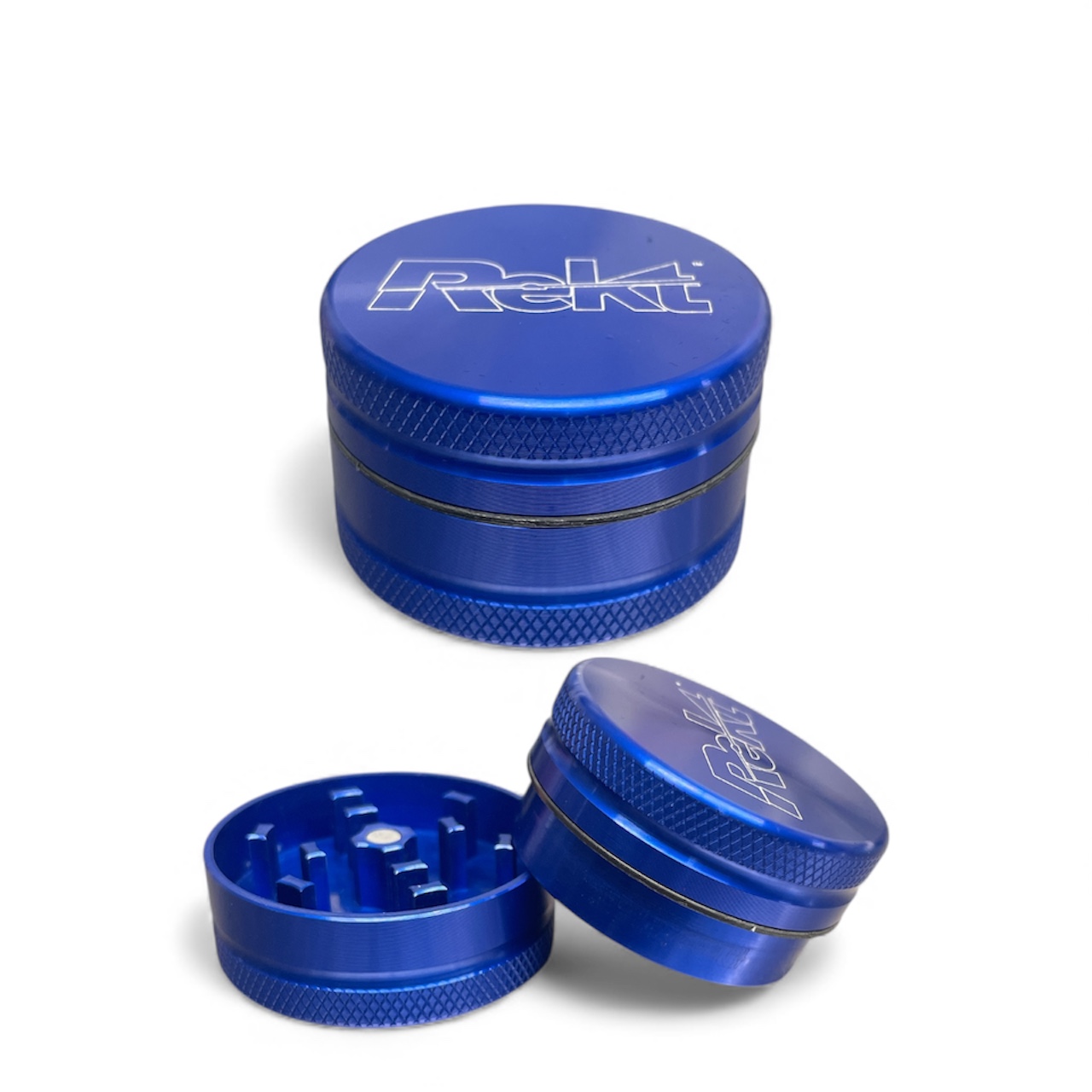1.5" 2pc Blue Square Tooth Grinder - Rekt