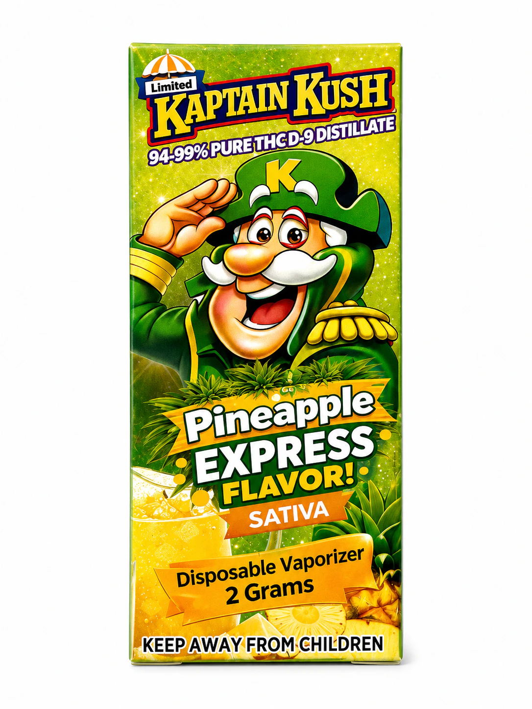 Kaptain Kush - Pineapple Express Vape Pen - 2g - Kaptain Kush Main Image