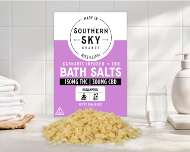 Southern Sky Brands - Eucalyptus Bath Salt (227mg THC, 429mg CBD)
