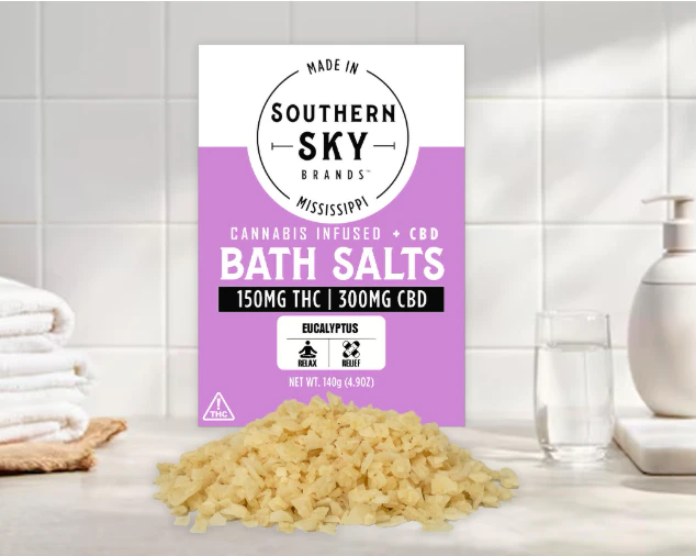 Southern Sky Brands - Eucalyptus Bath Salt (227mg THC, 429mg CBD) Main Image