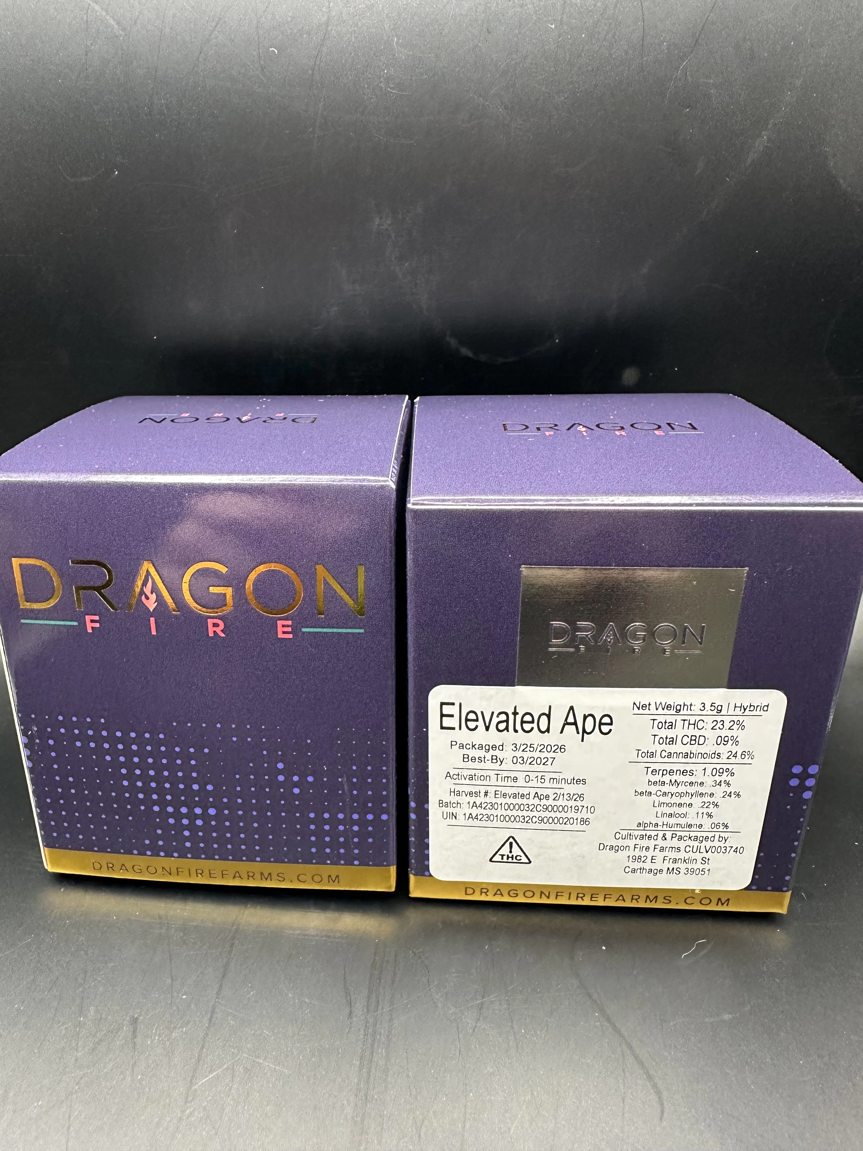 Dragon Fire Farms - Dragon Fire Farms - Elevated Ape - 3.5g Main Image