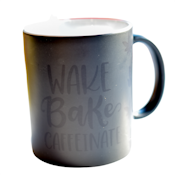 Heat Sensitive Wake, Bake and Caffeinate Coffee Mug