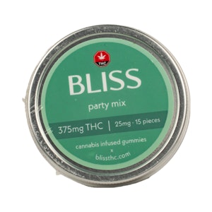 Bliss Gummies - Party Mix Gummies - THC - 375mg - Bliss