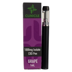 Clinicle - Grape CBD Vape Pen - 1000mg - Clinicle