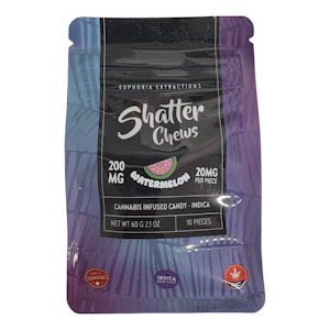 Euphoria Extracts - Watermelon Shatter Chews - Indica - 200mg - Euphoria Exctracts