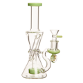 8" 5mm Hour Glass w/ Disc Percolator Rig - Arsenal