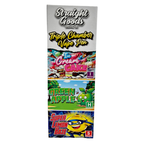 Straight Goods - Ice Cream Cake + Green Apple + Super Lemon Haze Vape Pen - 9g - Straight Goods