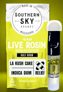 Southern Sky Brands - LA Kush Cake - Live Rosin 0.5g Vape