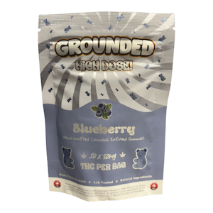 Grounded High Dose - Blueberry Gummies - 500mg - Grounded High Dose