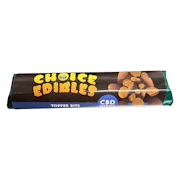 Toffee Bits Chocolate Bar CBD - 100mg - Choice Edibles