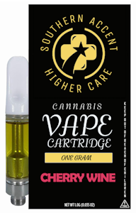 Southern Sky Brands - Southern Accent - Cherry Wine Vape Cart - 1g