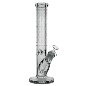 Arsenal - 14" Charcoal - Luxe Patterned Straight Tube Bong - Arsenal