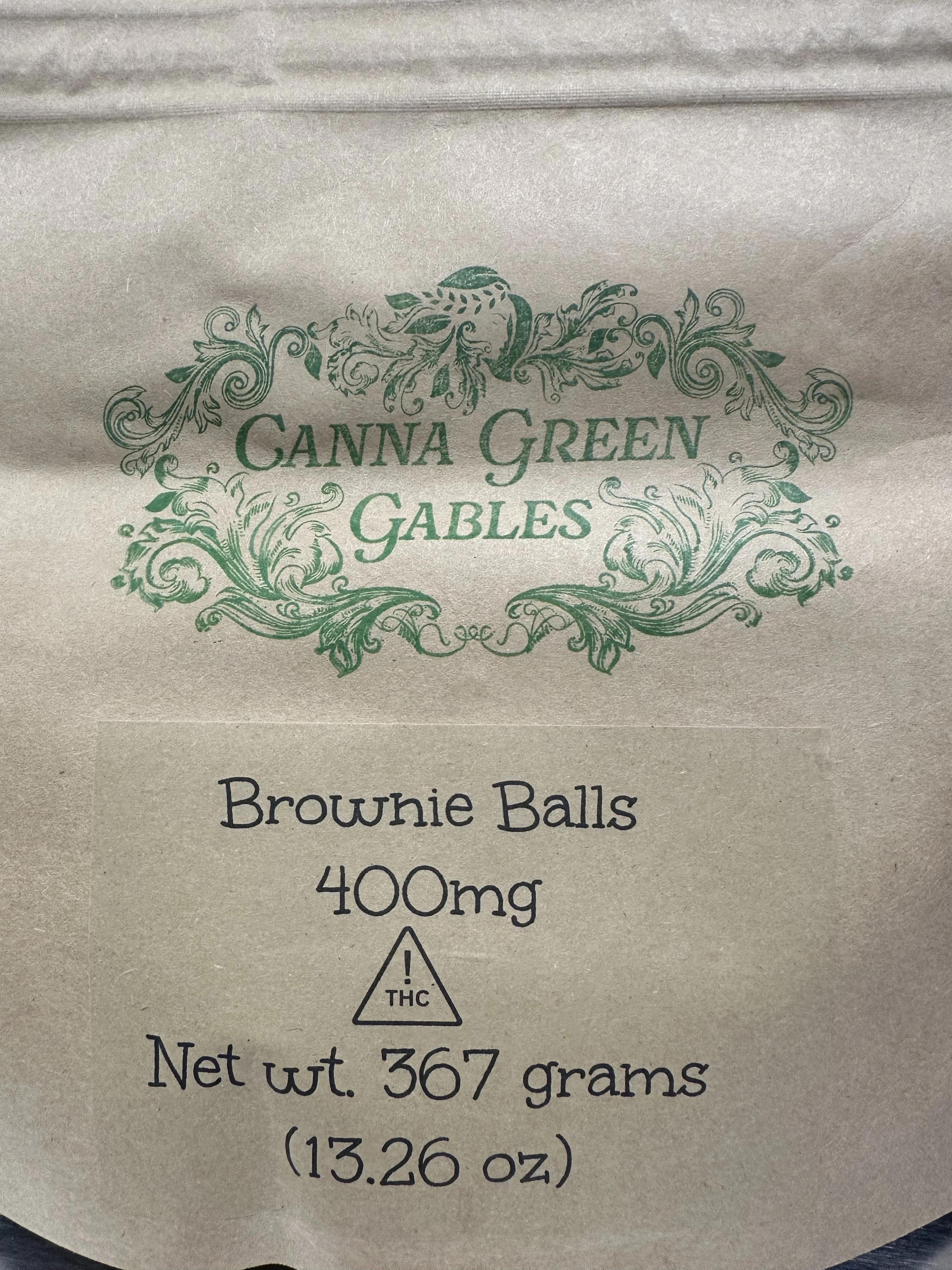 Canna Green Gables - CGG - Brownie Balls - 400mg Main Image
