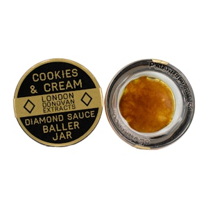 London Donovan - Cookies & Cream Diamond Sauce Baller Jar - 3.5g - London Donovan